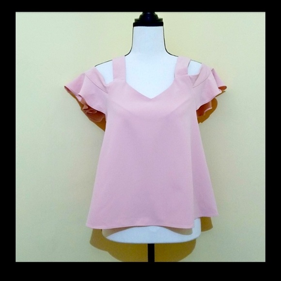 Forever 21 Cold Shoulder Flared Top Size S - Picture 3 of 11